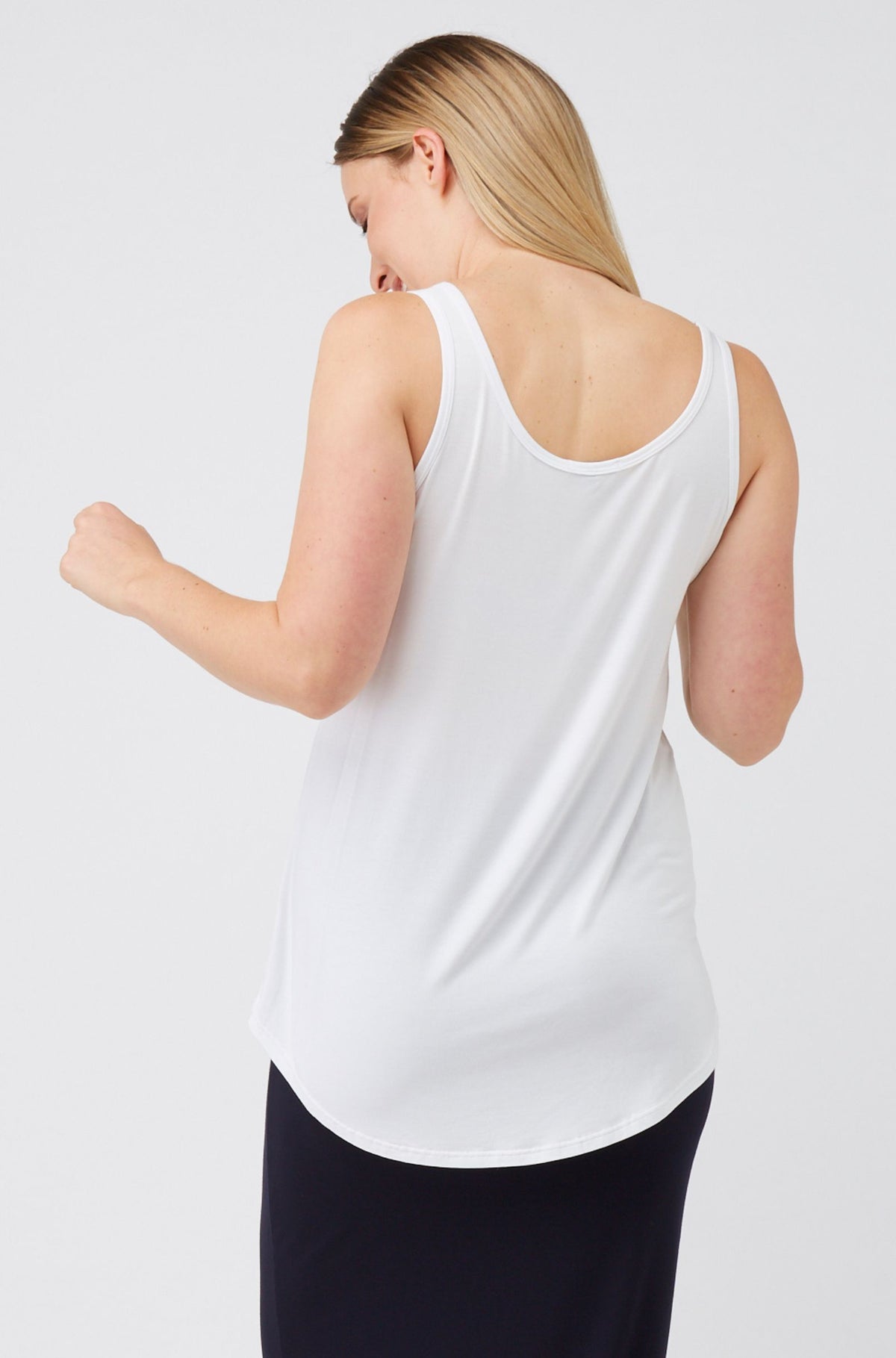 Longline Tank Sample - White
