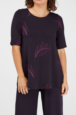 Elbow Swing Tee Sample - Botanical