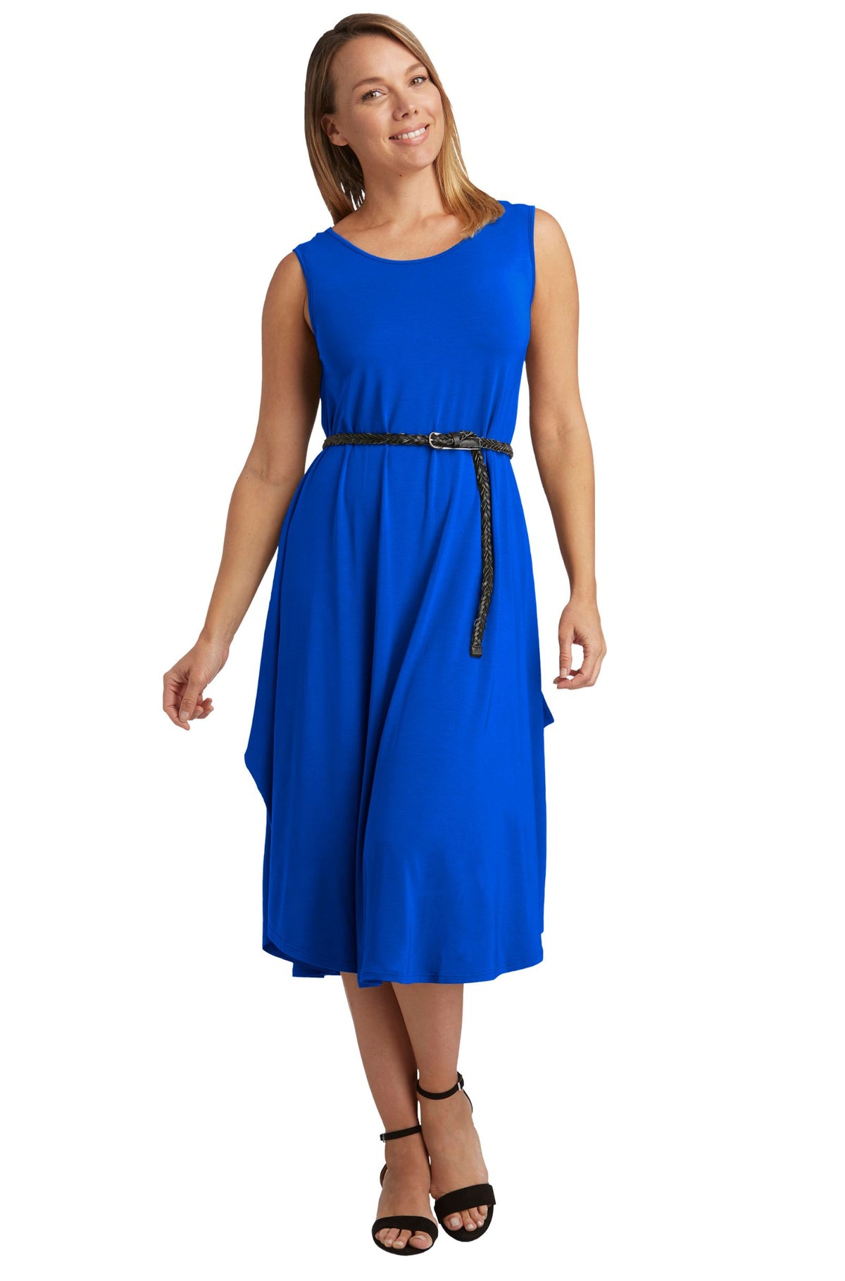 Sleeveless Tri Dress Sample - Cobalt