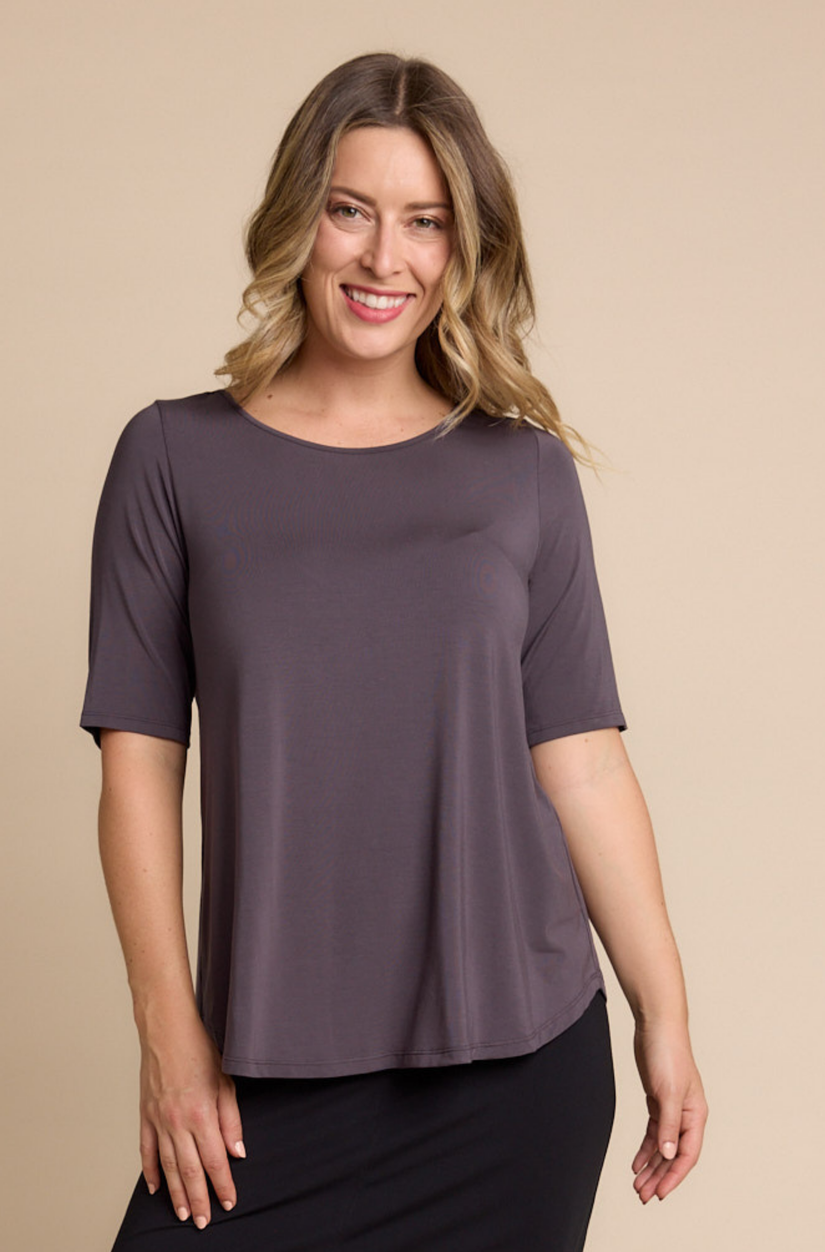 Elbow Swing Tee - Grape