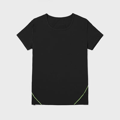 Sport Mesh Crew Neck Tee - Black