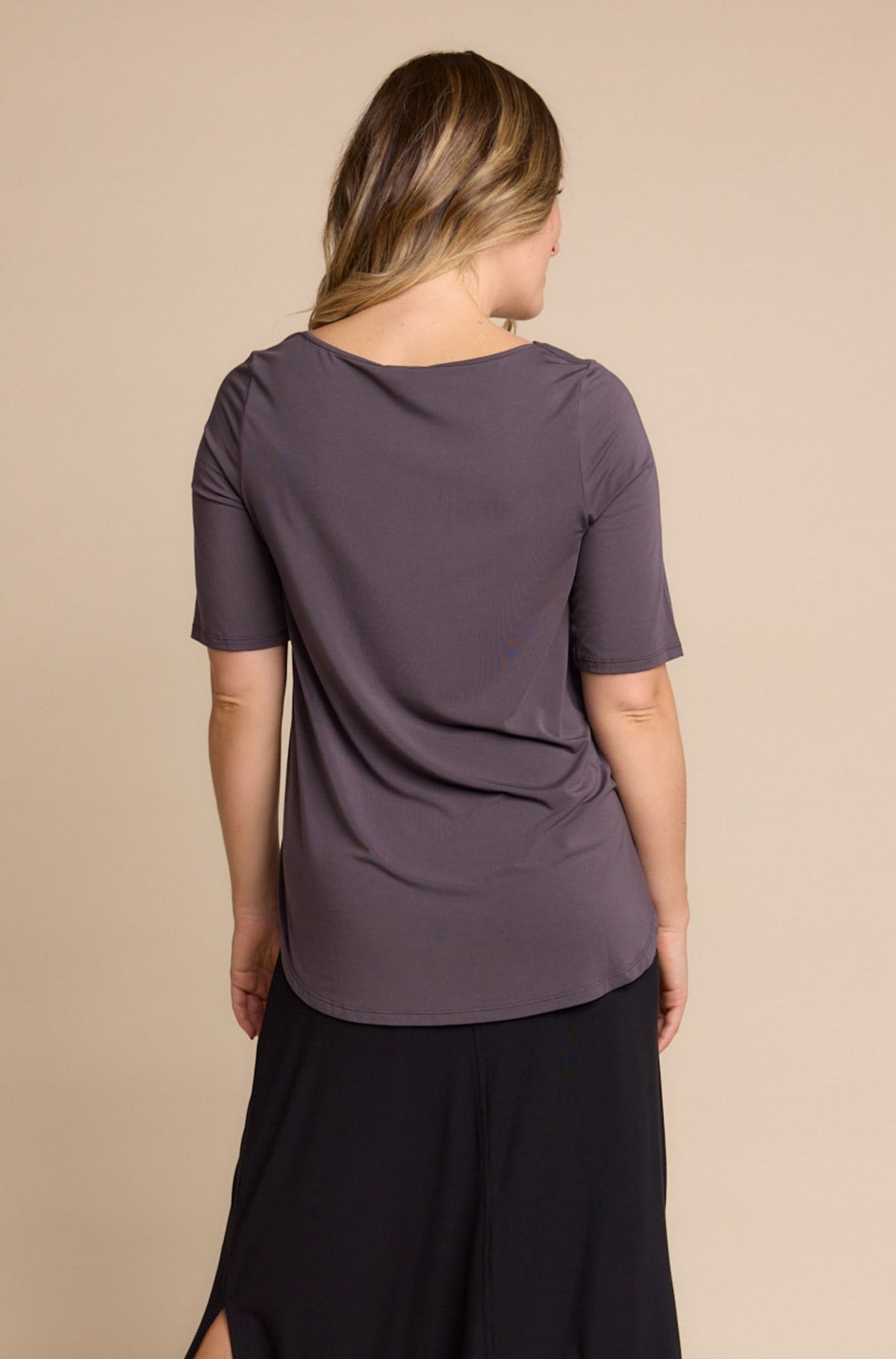 Elbow Swing Tee Sample | Grape