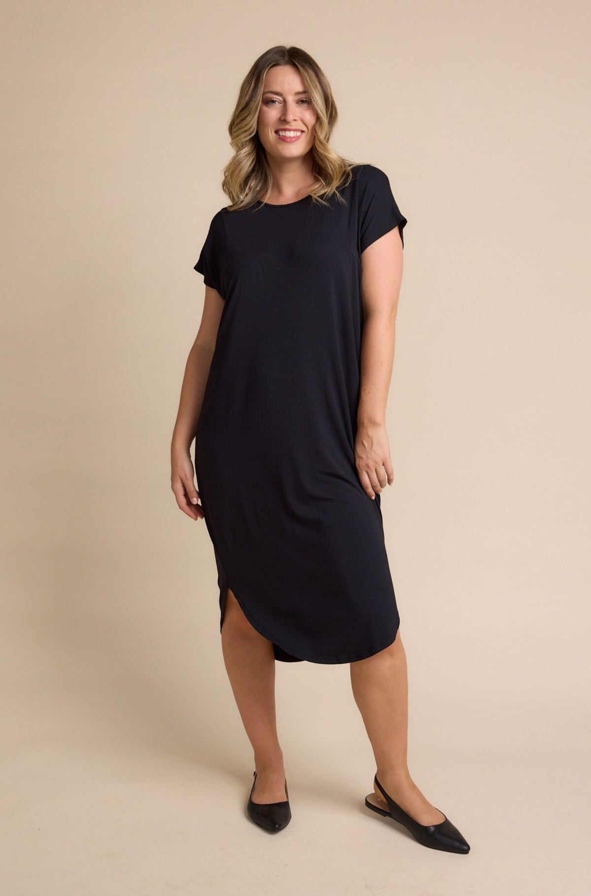 Ivy Midi Dress Sample | Black