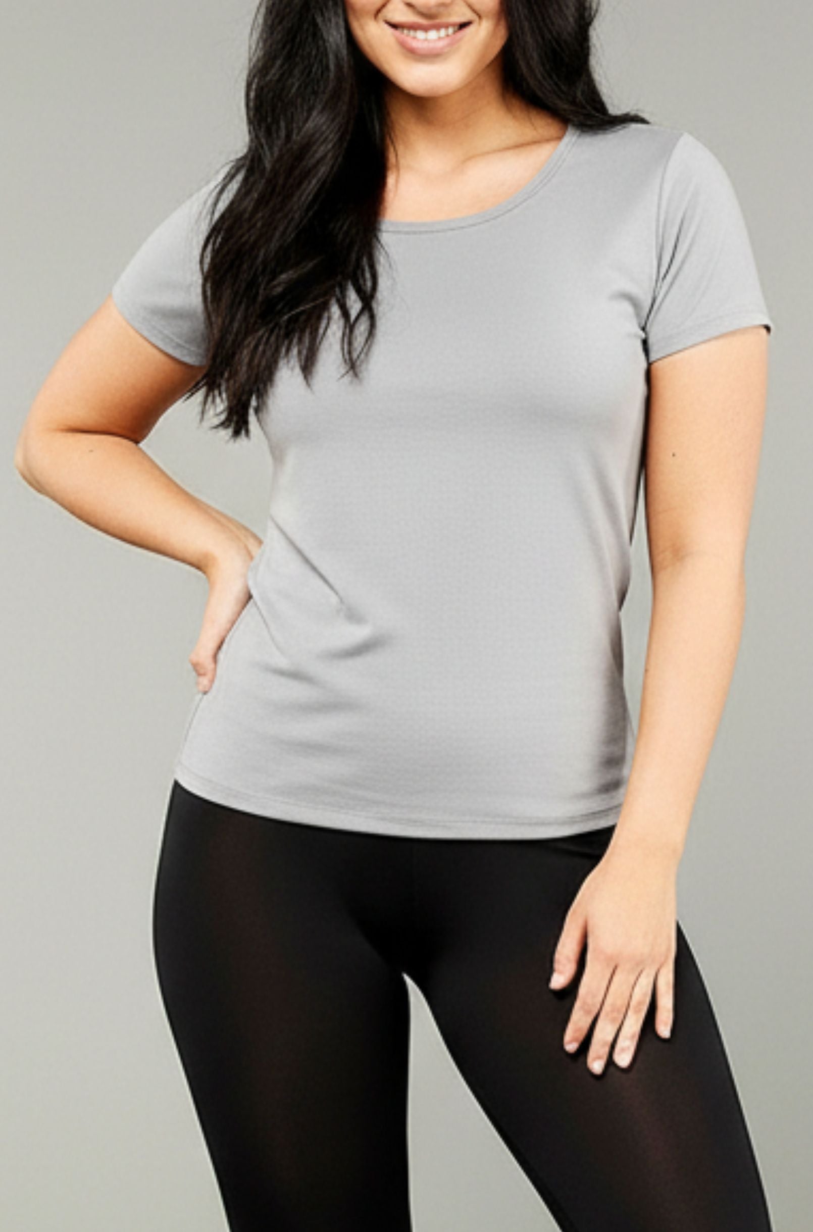 Crew Neck Tee - Grey