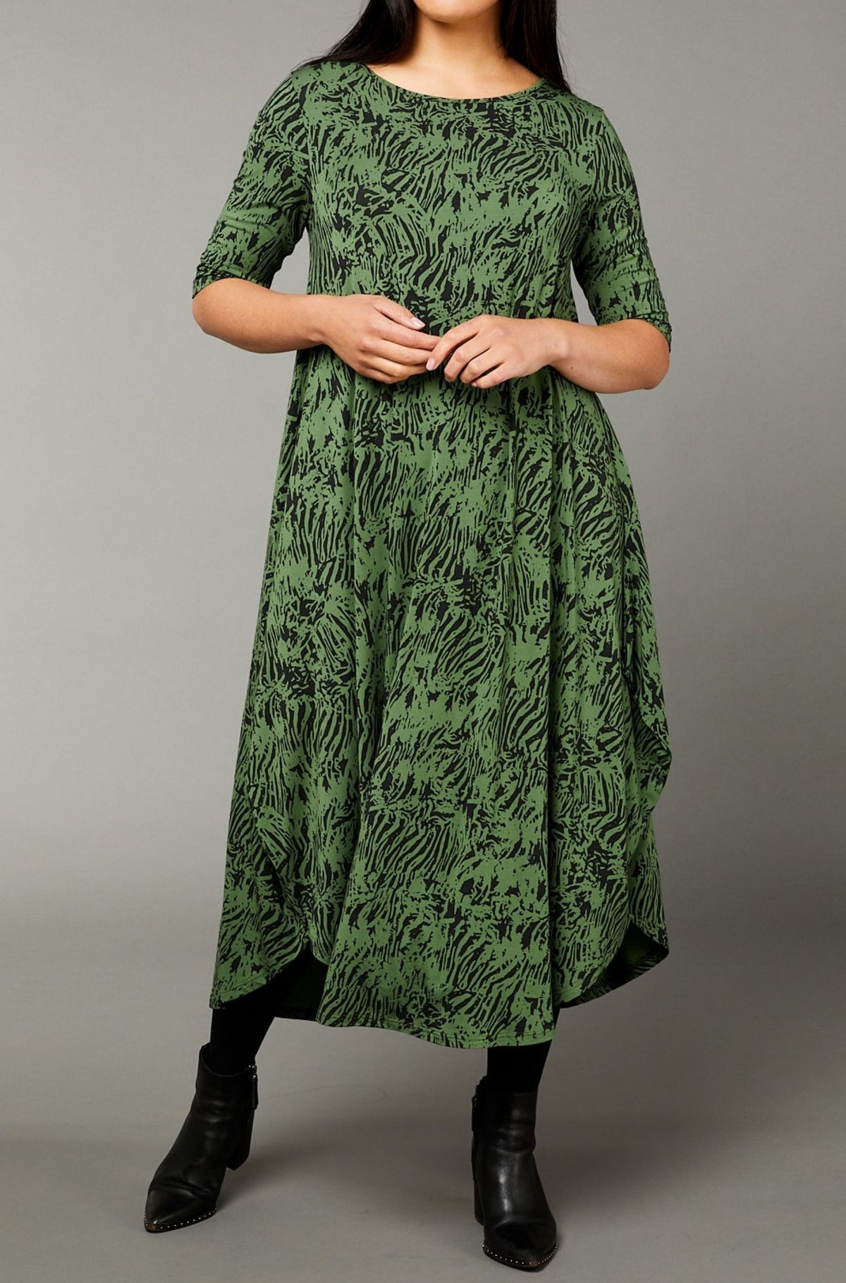 Original Tri Dress - Tiger Green