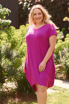 Tulip Dress - Magenta