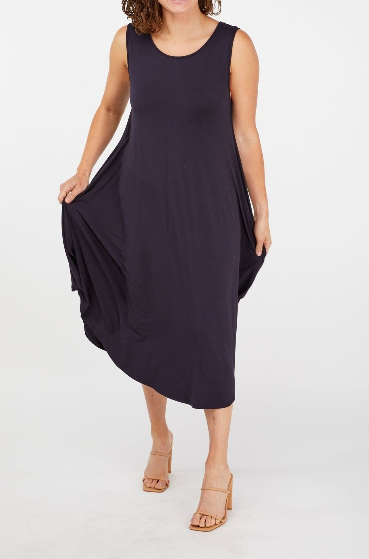 Sleeveless Tri Dress - French Navy