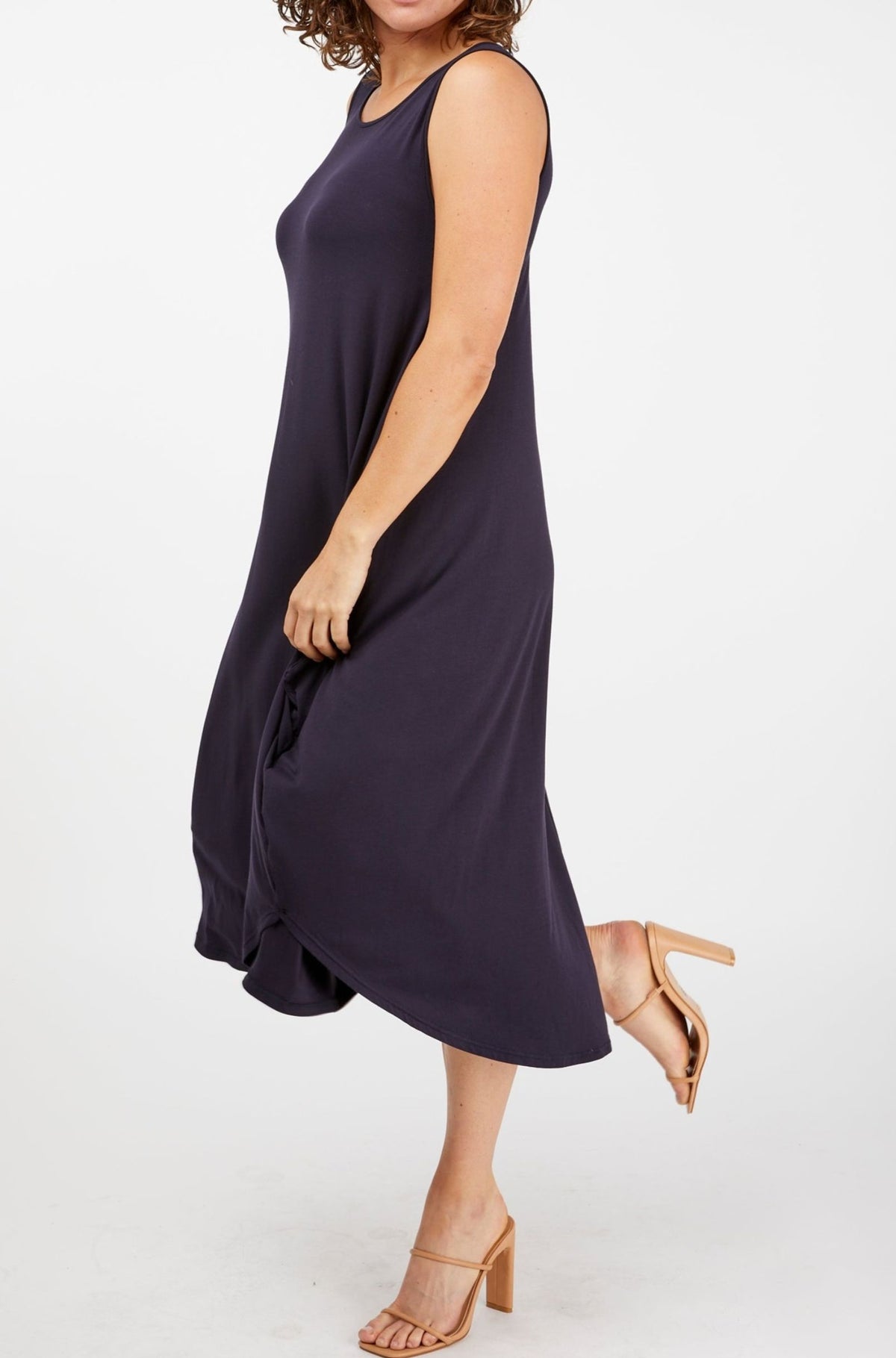 Sleeveless Tri Dress - French Navy