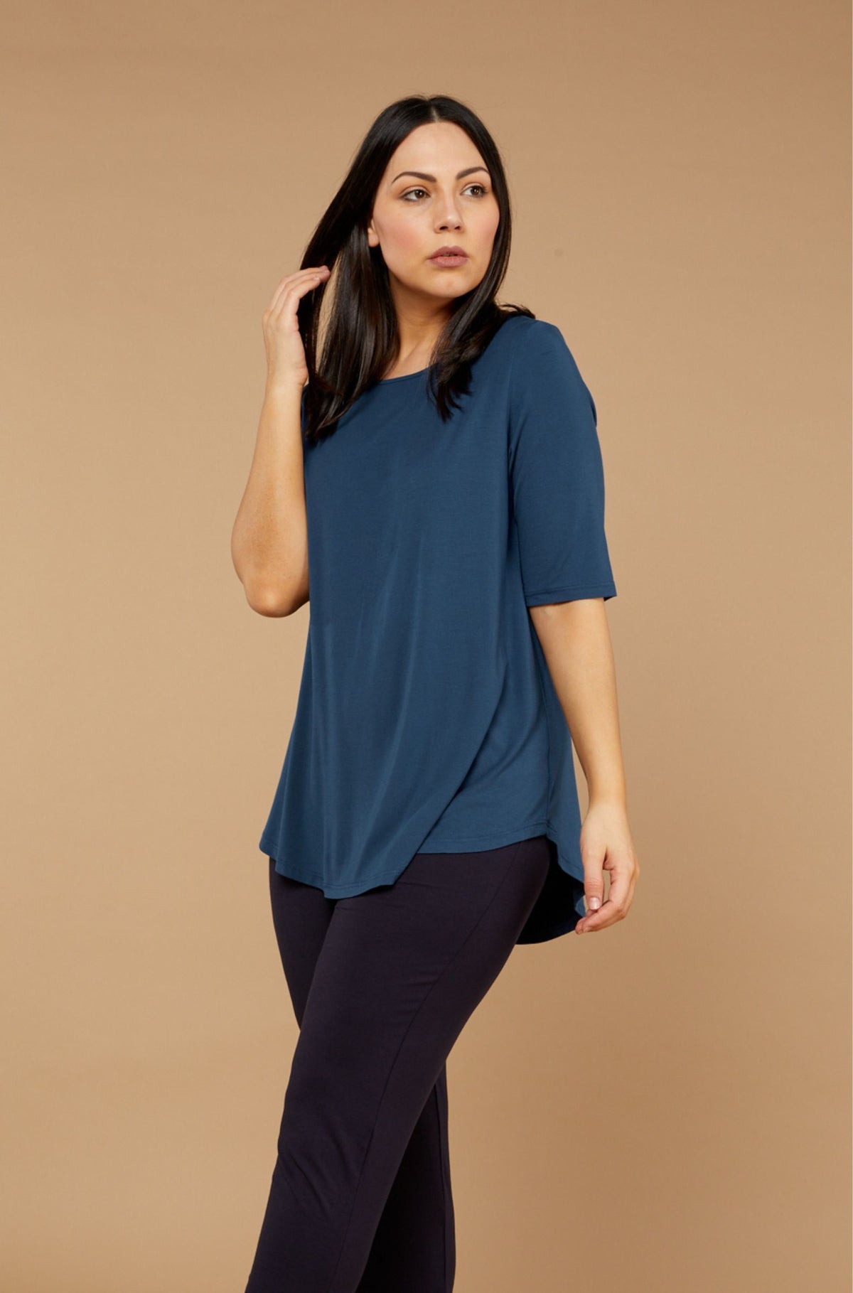 Elbow Swing Tee Sample | Deep Sea
