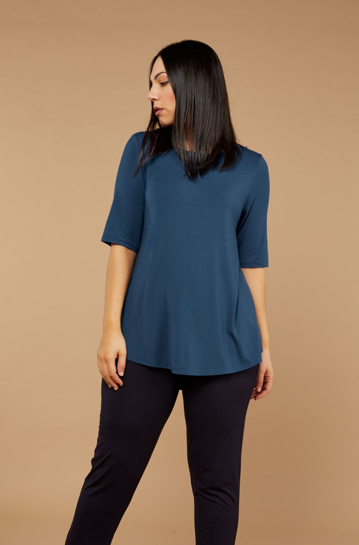 Elbow Swing Tee Sample | Deep Sea