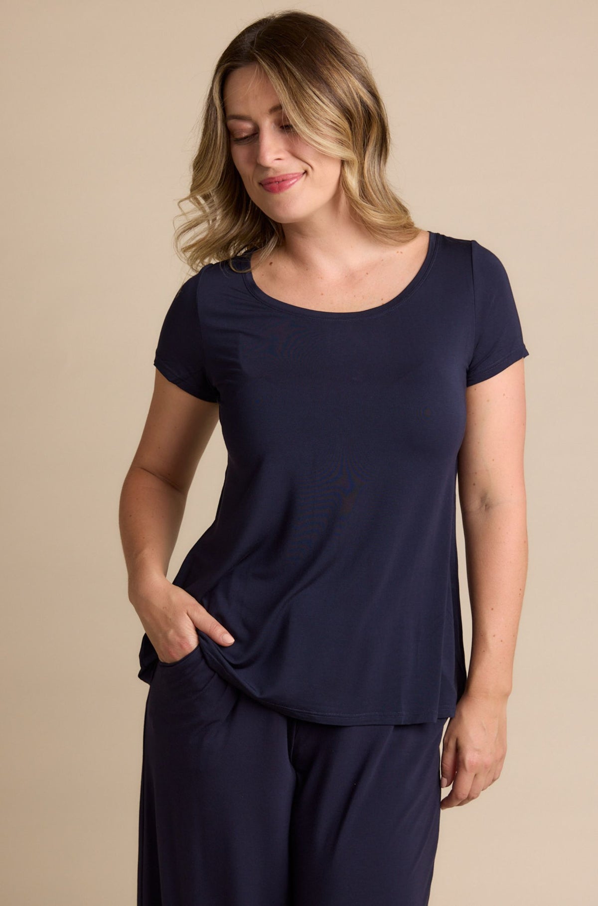 Swing Tee Sample - French Navy