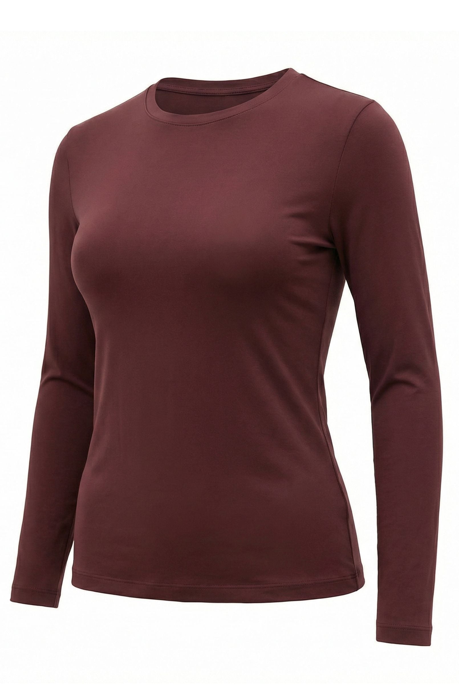 High Neck Long Sleeve - Merlot