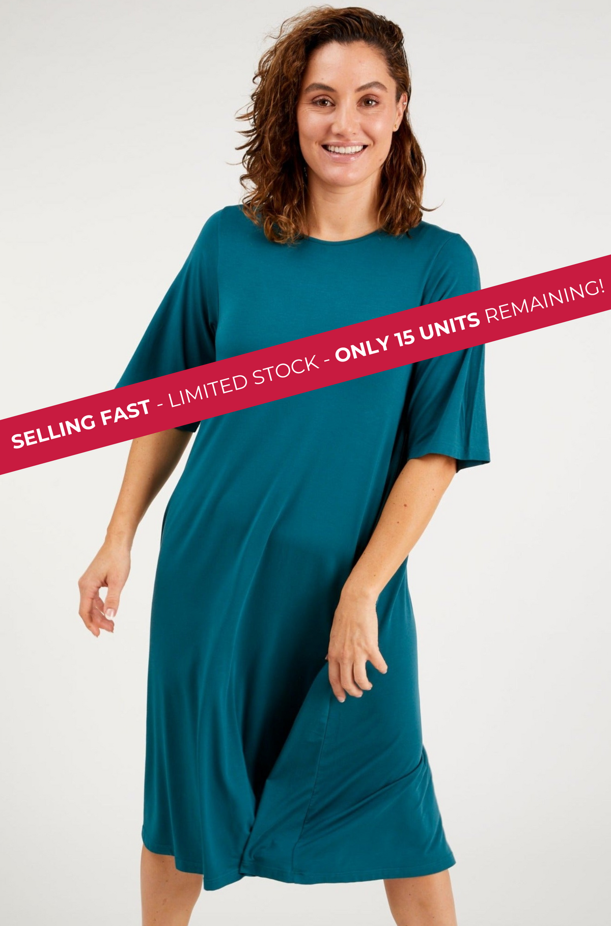 Nina Spliced Dress - Atlantic Deep