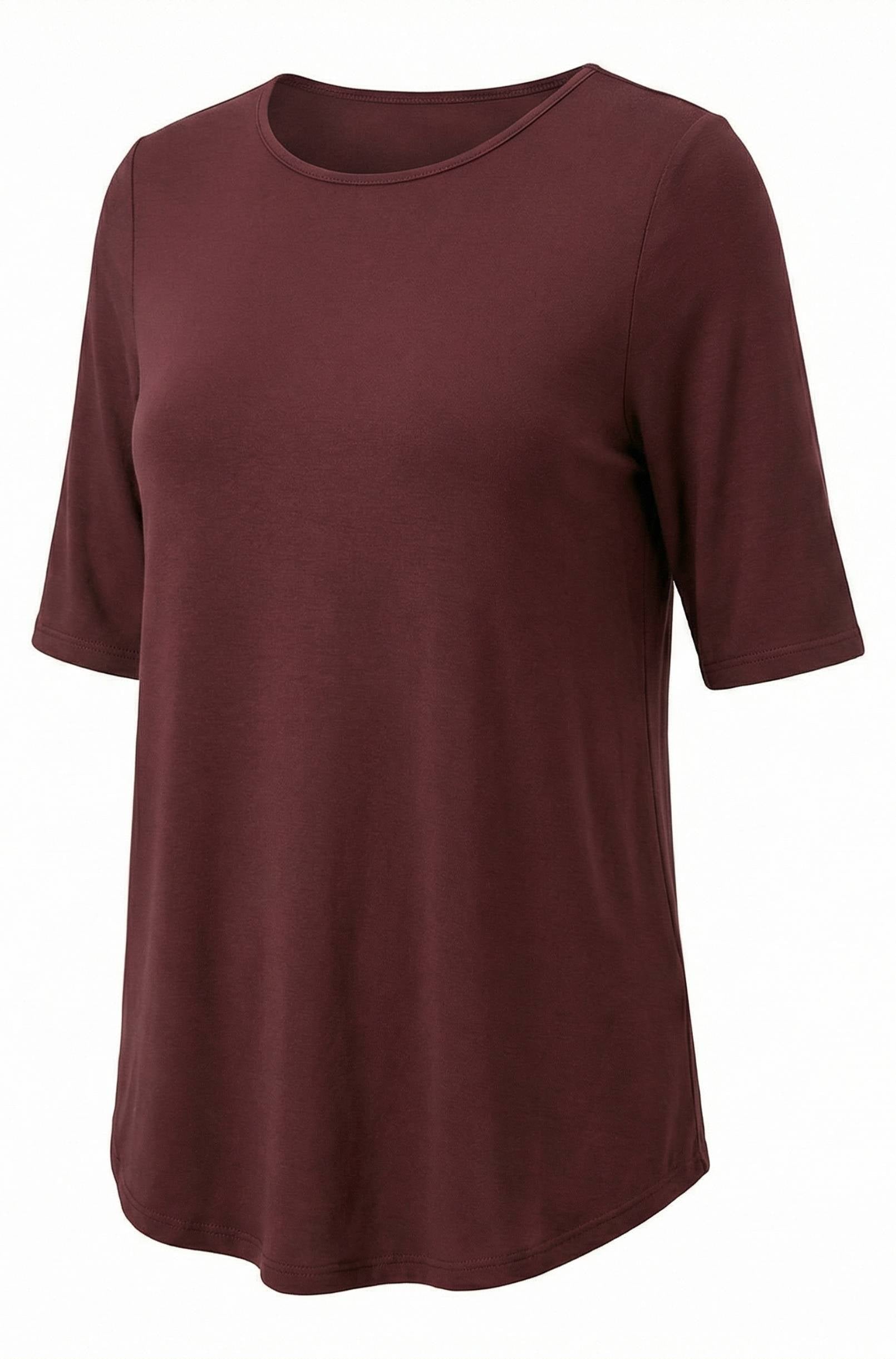 Elbow Swing Tee - Merlot