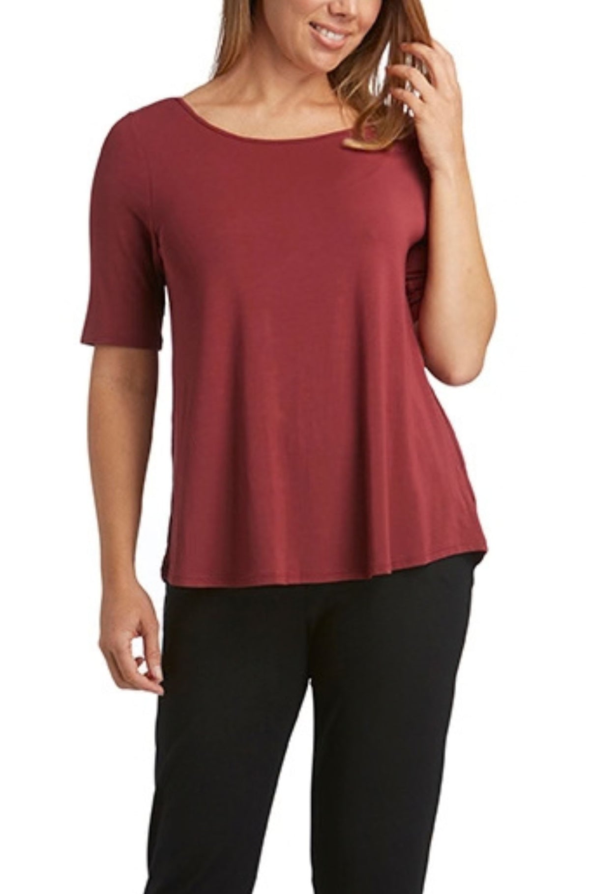 Elbow Swing Tee Sample | Sangria