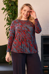 Cara Long Sleeve - Earth Print