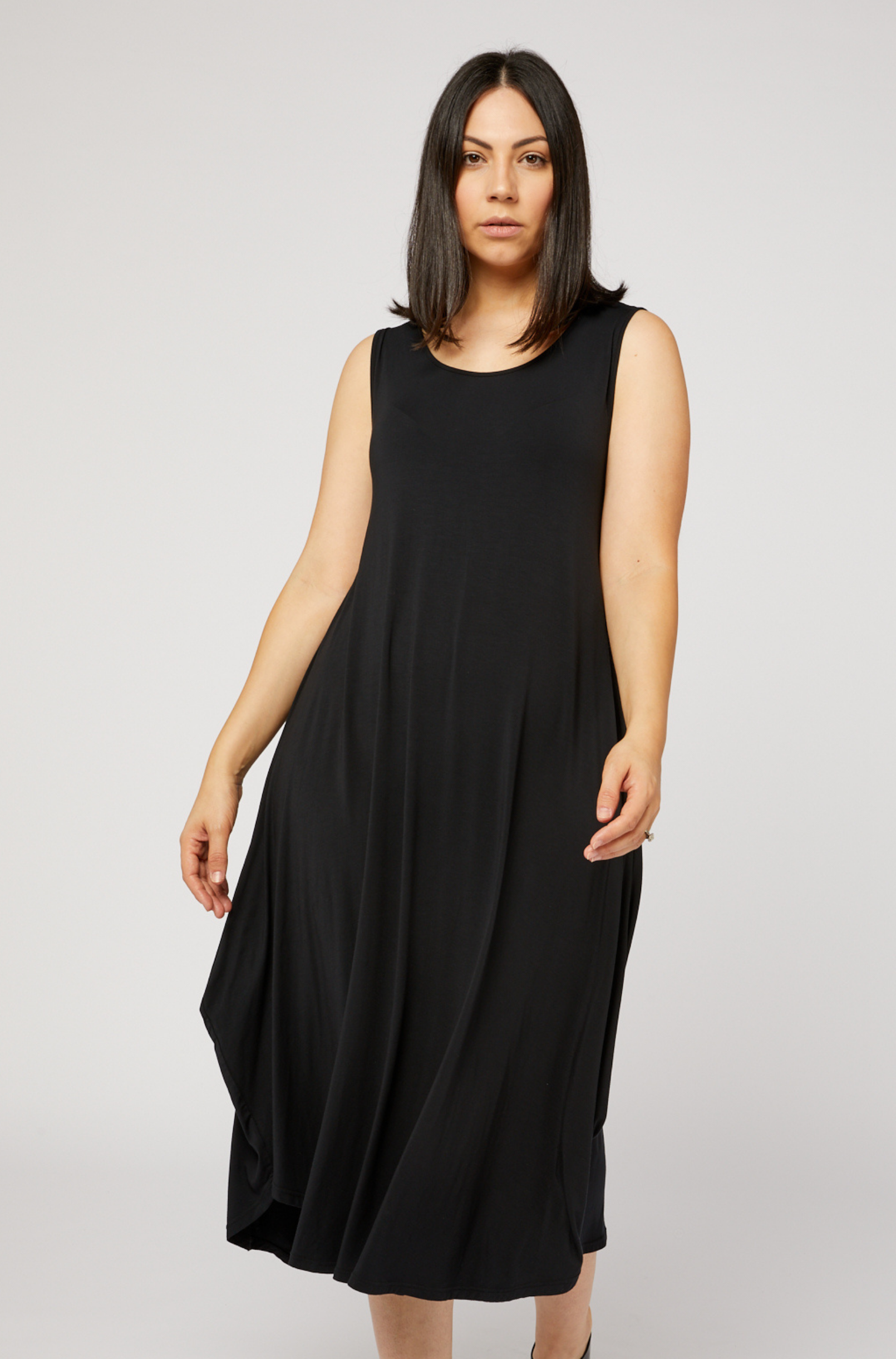 Sleeveless Tri Dress Black