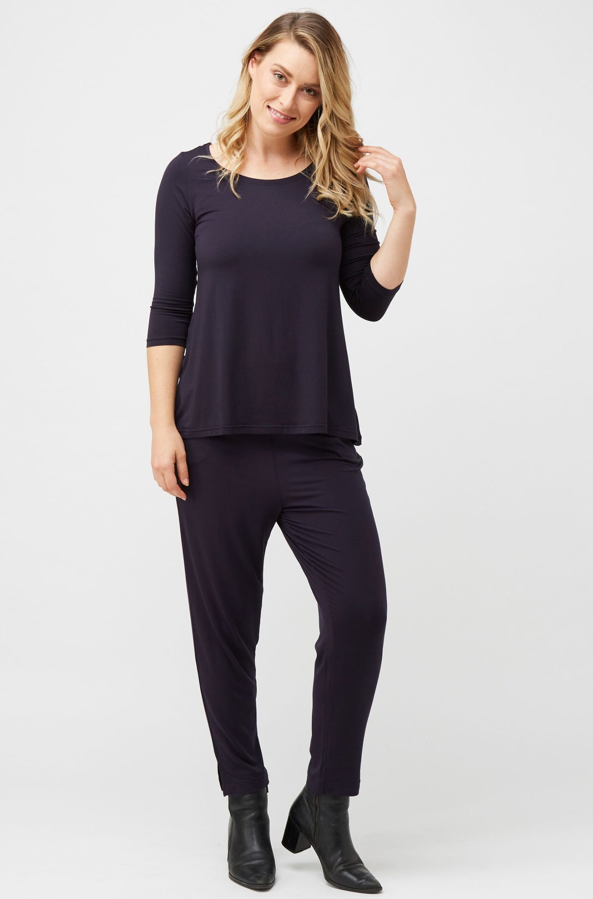 Swing 3/4 Sleeve Sample - French Navy