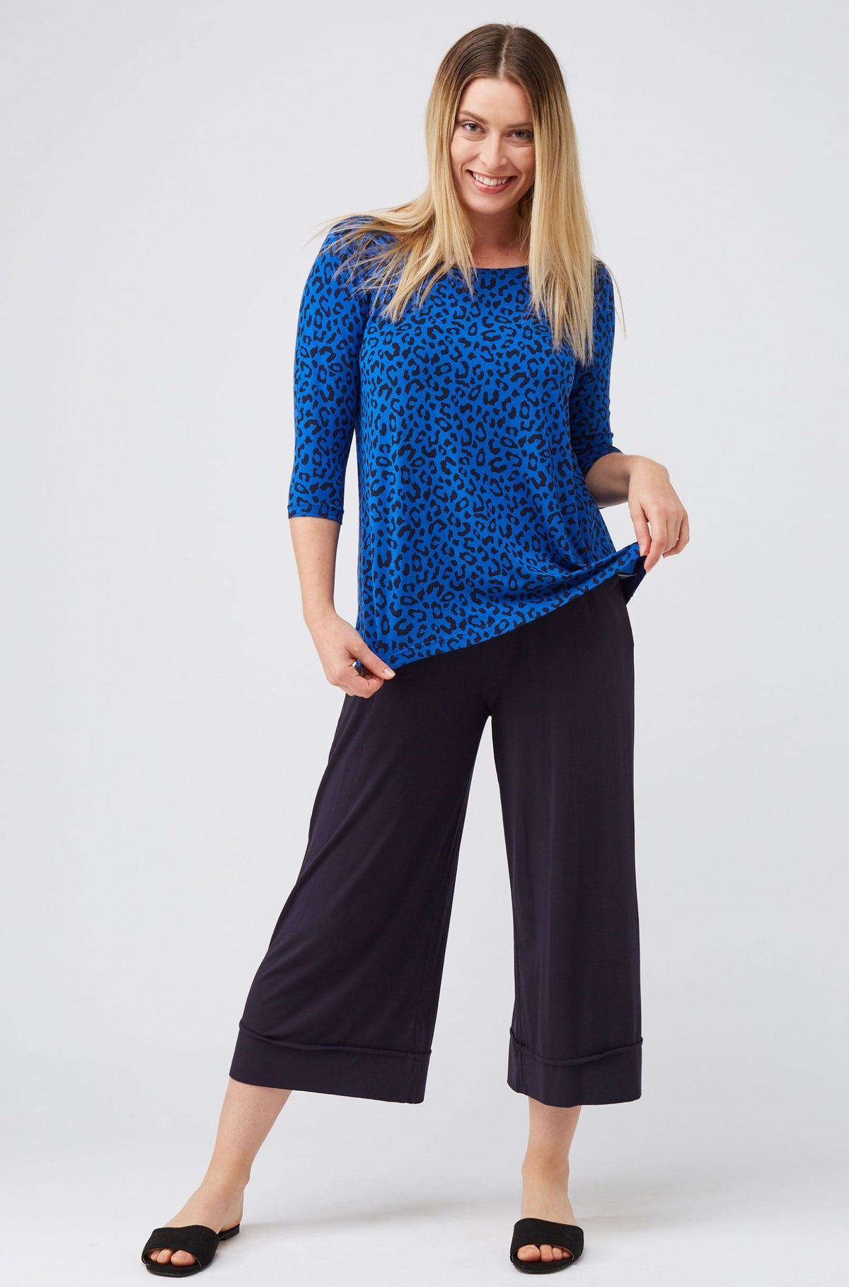 Swing 3/4 Sleeve Sample - Leopard