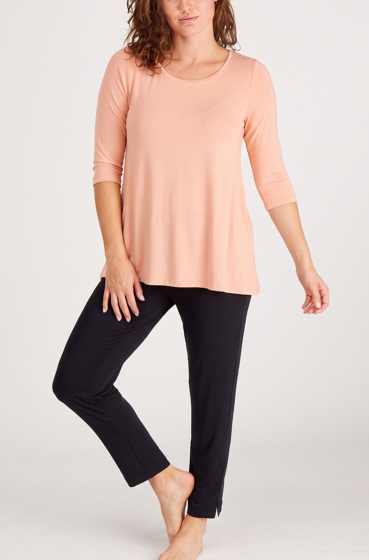 Swing 3/4 Sleeve Sample - Salmon