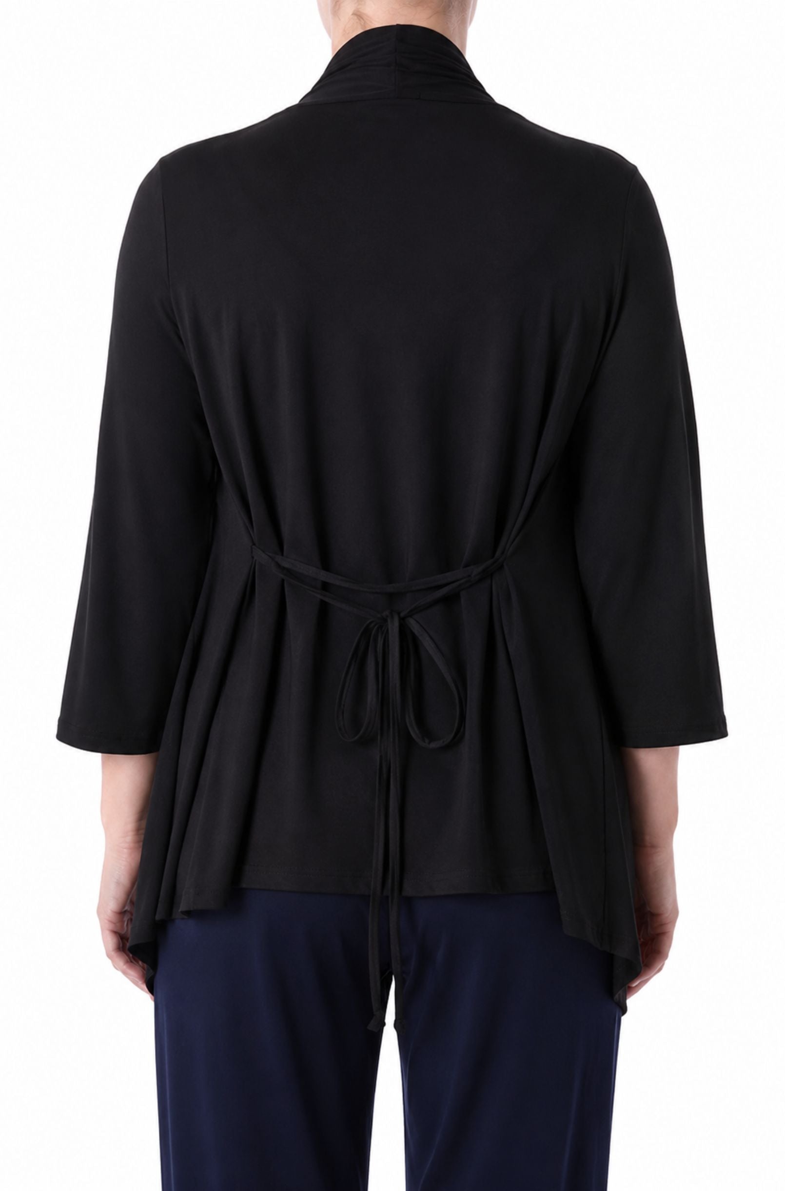 Long Wrap Shrug - Black