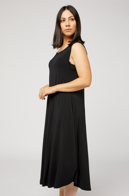 Sleeveless Tri Dress - Black