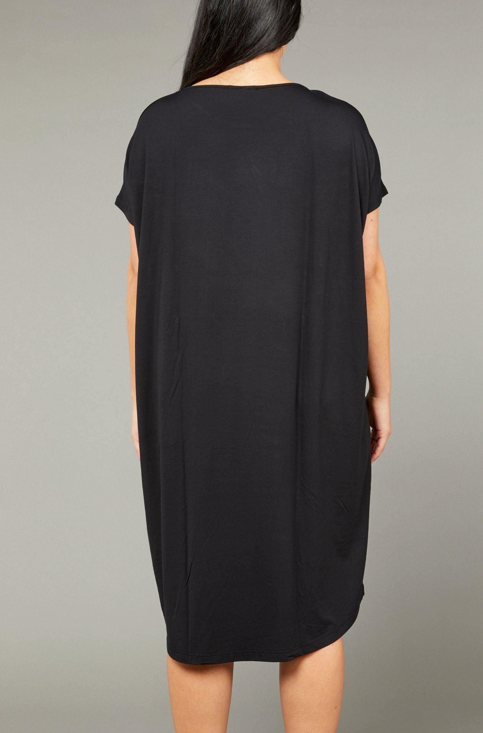Ava Box Dress - Black