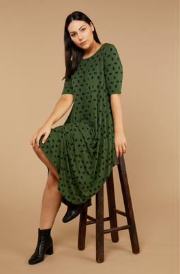 Original Tri Dress - Moss Print