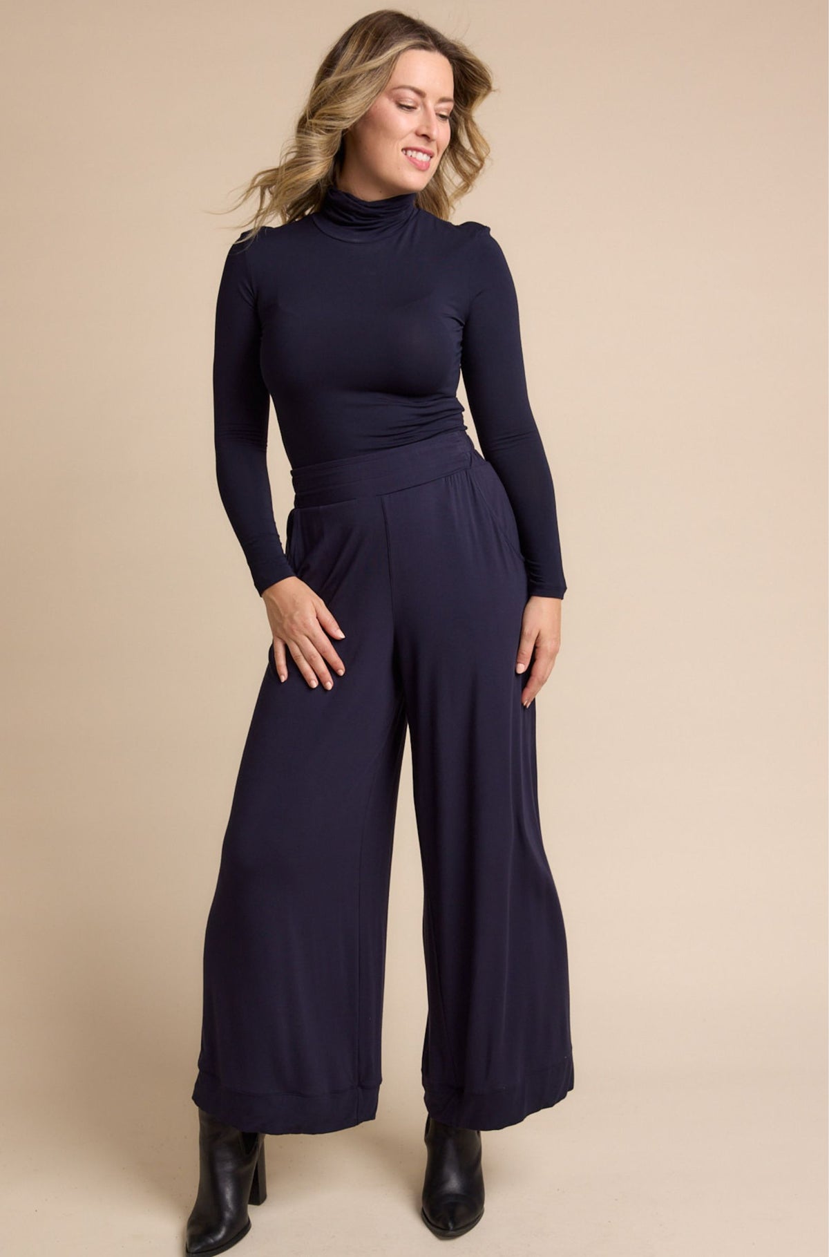 Turtle Neck Sample | French Navy