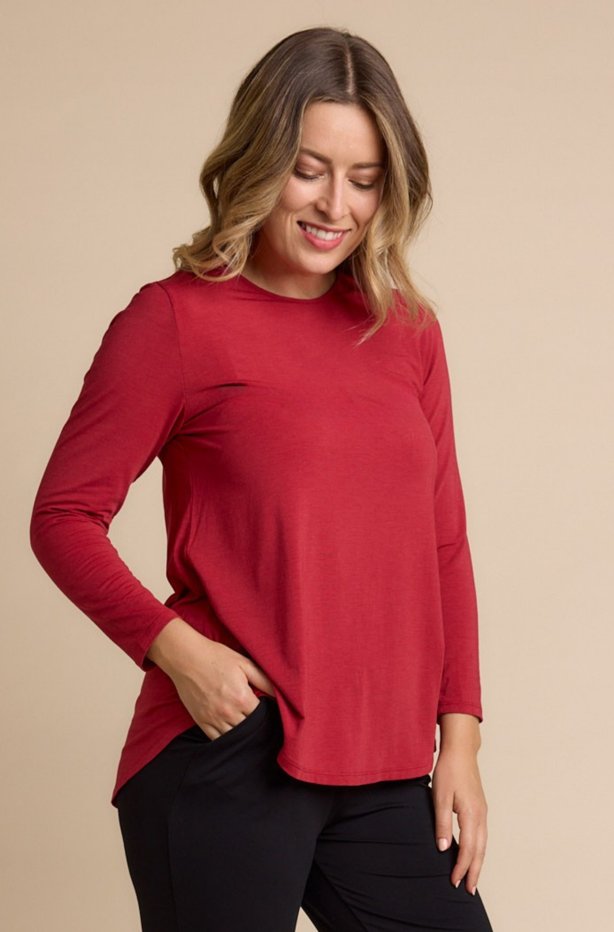 Cara Long Sleeve - Red Berry