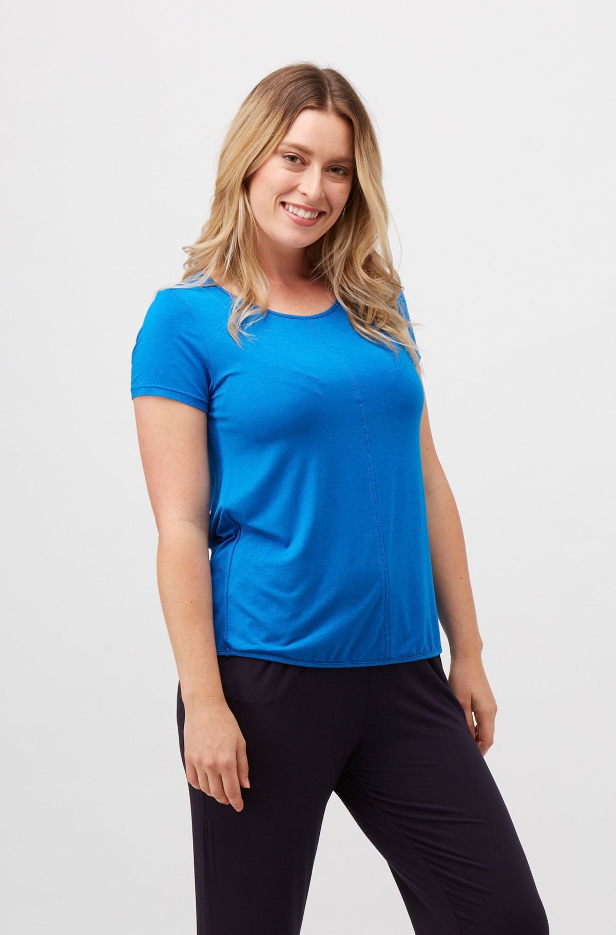 Panel Tee Sample | Cobalt