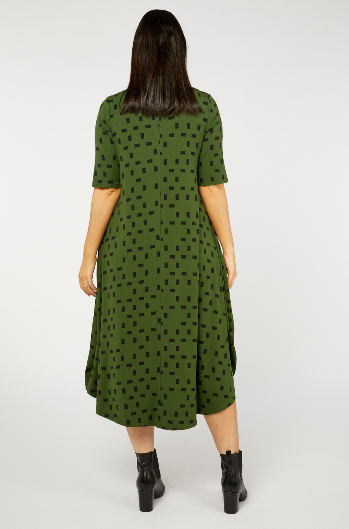 Original Tri Dress Moss Print