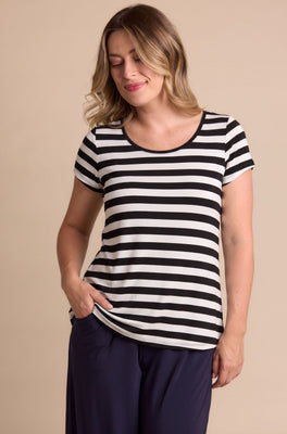 Swing Tee Sample - Riveria Stripe