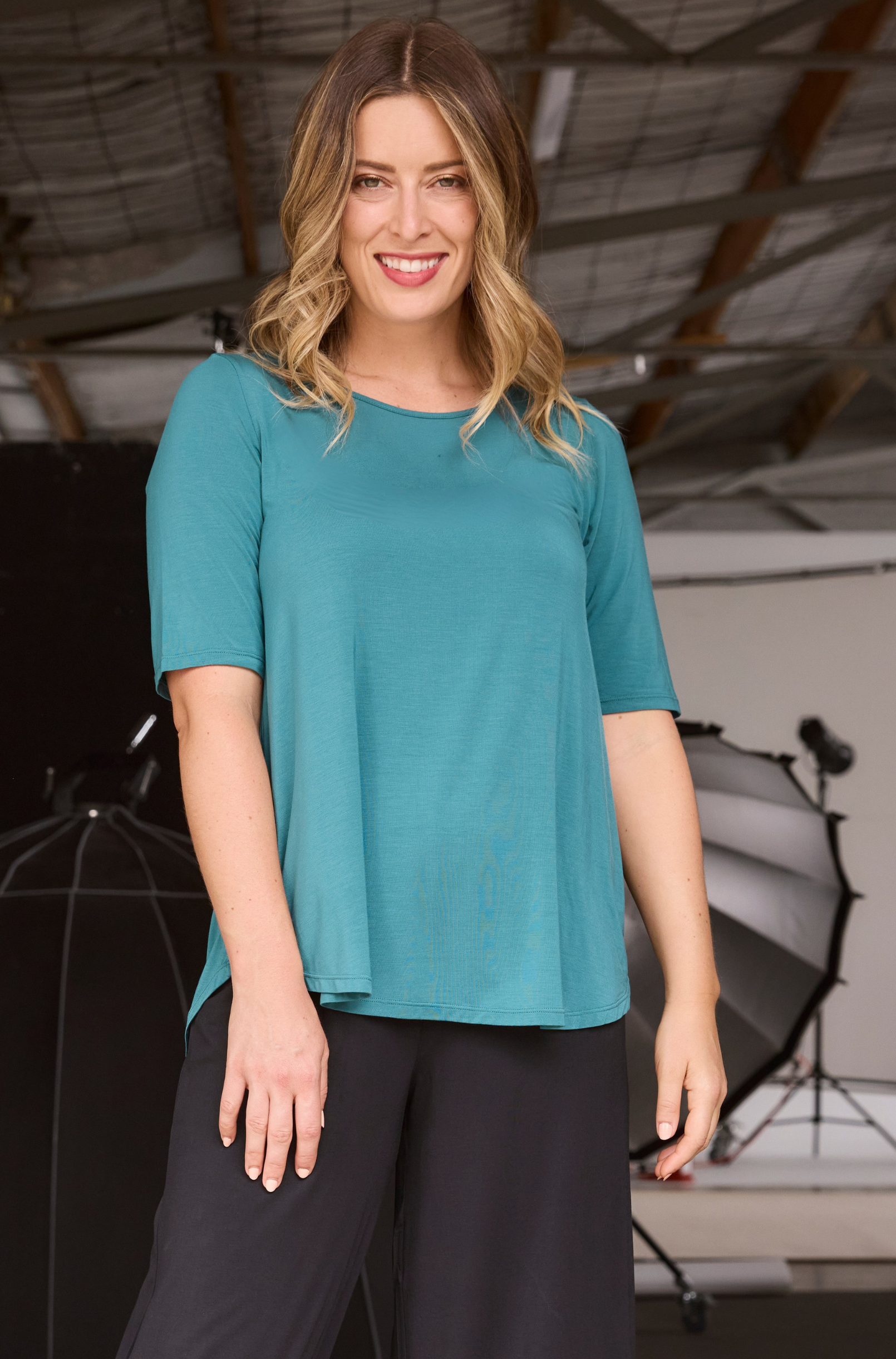 Elbow Swing Tee - Peacock