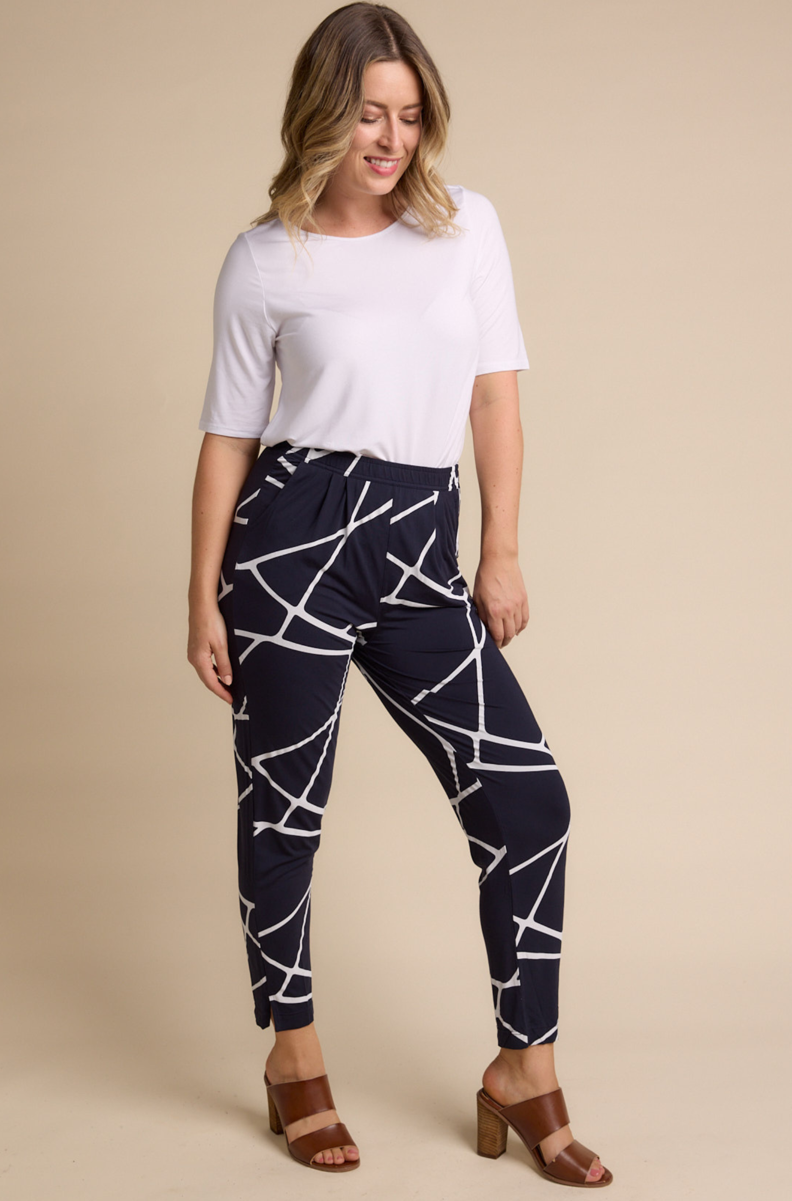 Breeze Pant - Navy Marble