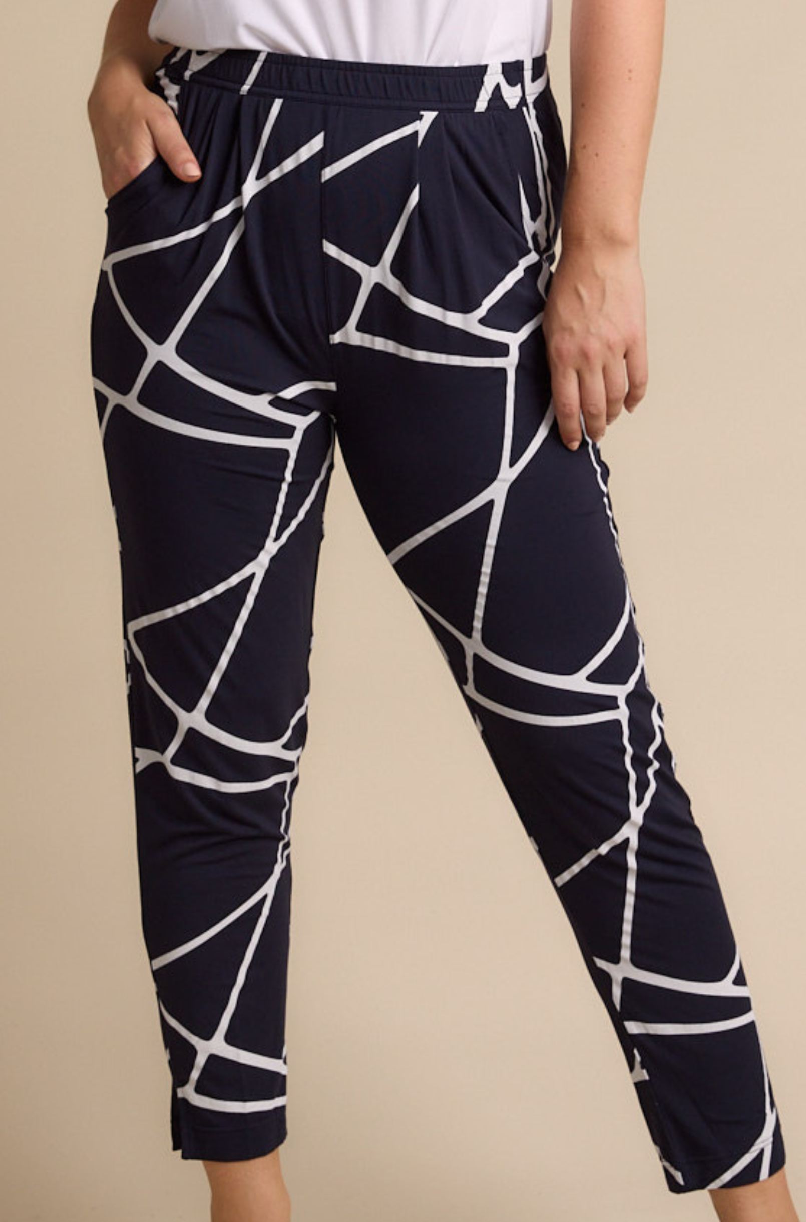 Breeze Pant - Navy Marble