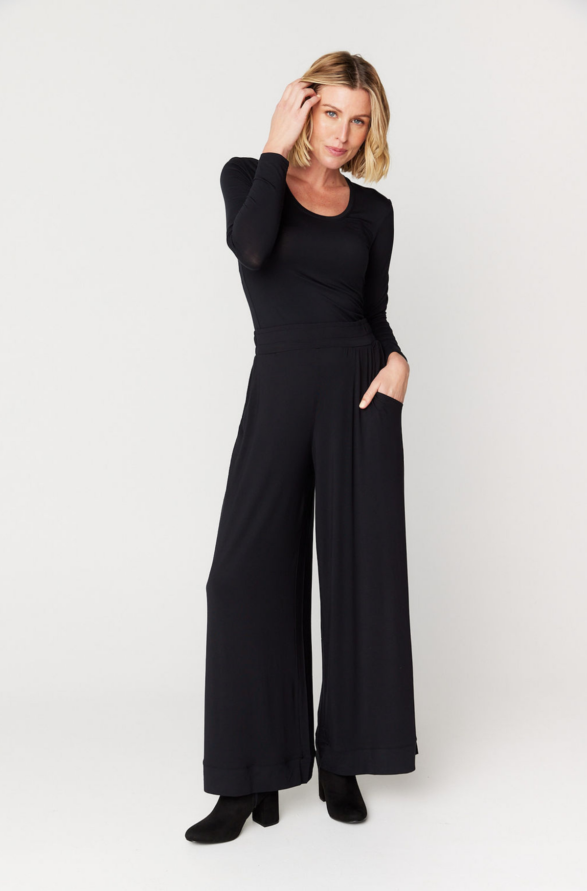 Bella Palazzo Pant - Black