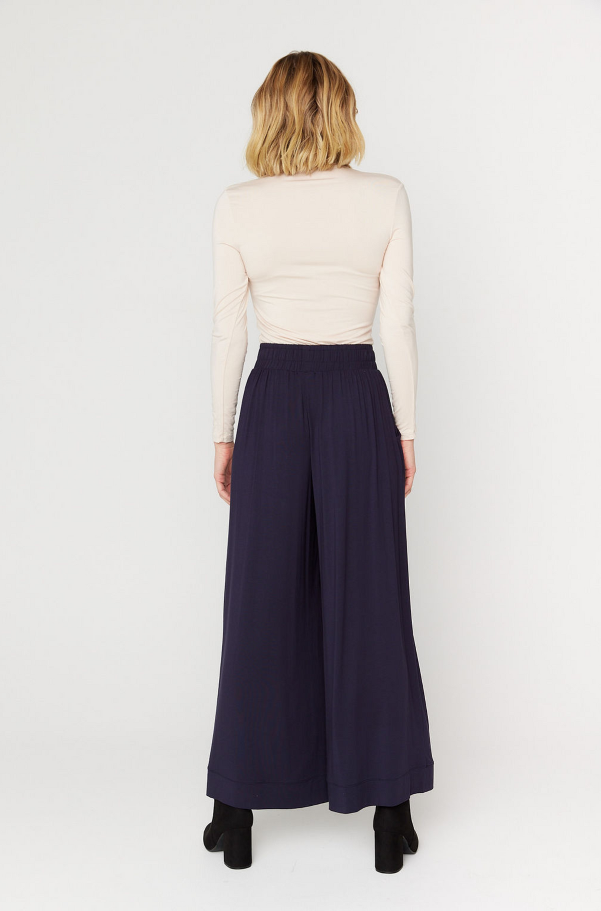 Bella Palazzo Pant - French Navy