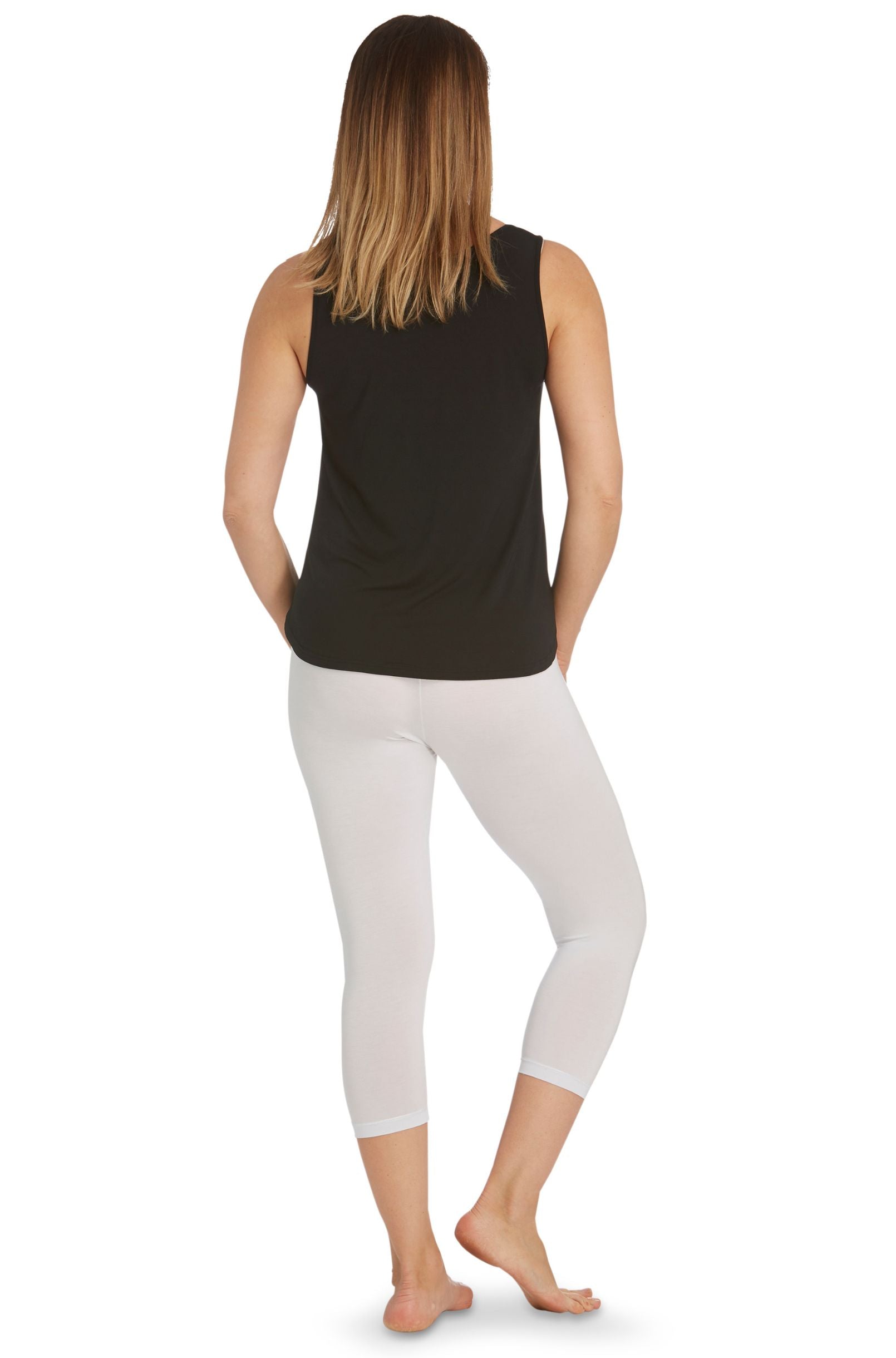 Calf Legging - White Back View