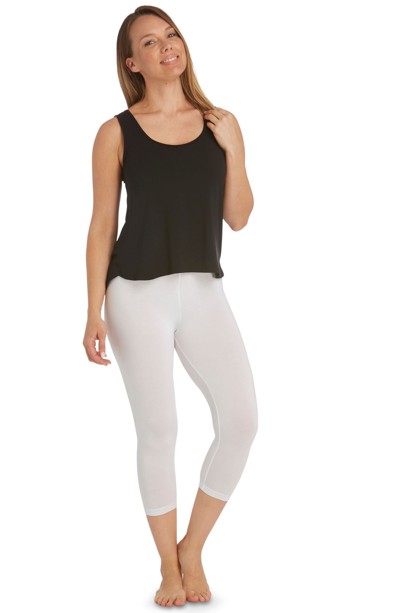 Calf Legging - White Front View
