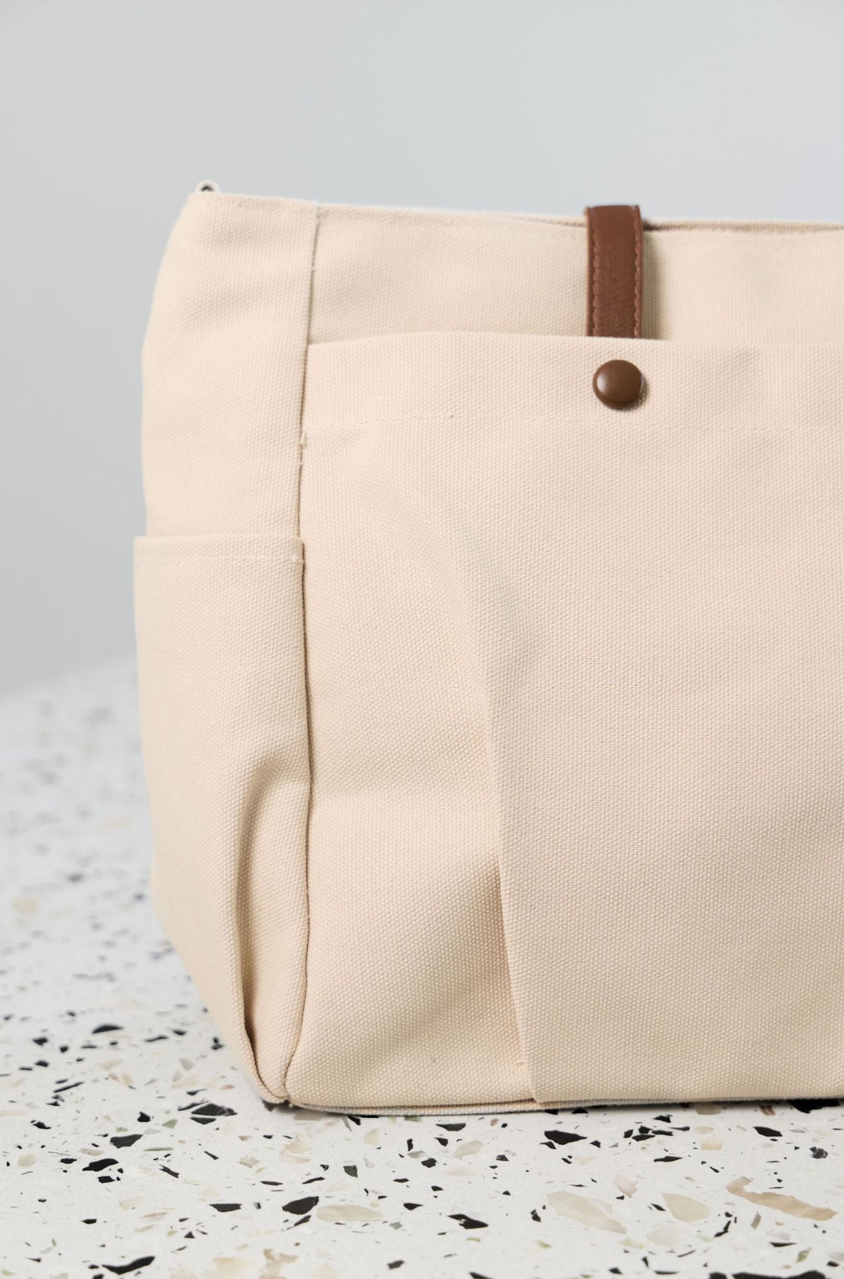 Canvas Tote Bag - Beige