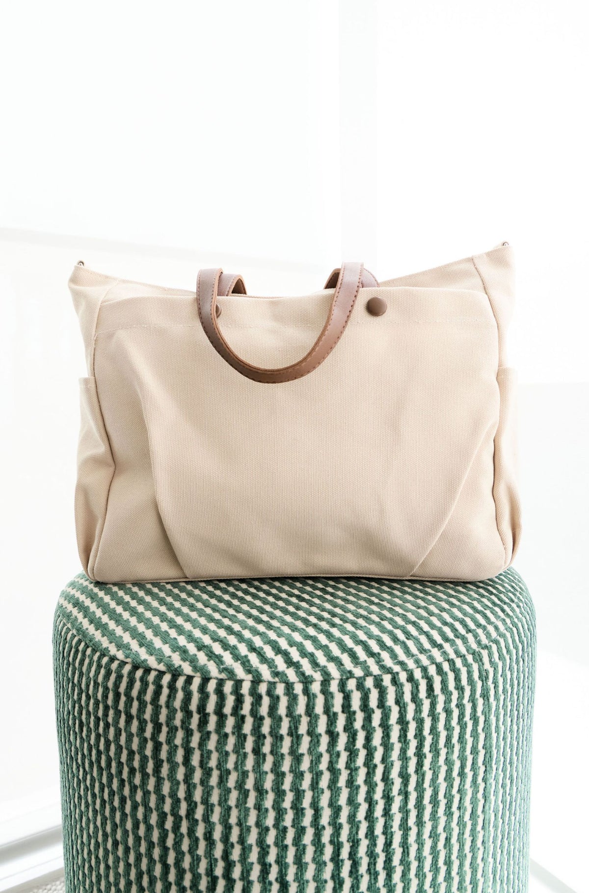 Canvas Tote Bag - Beige