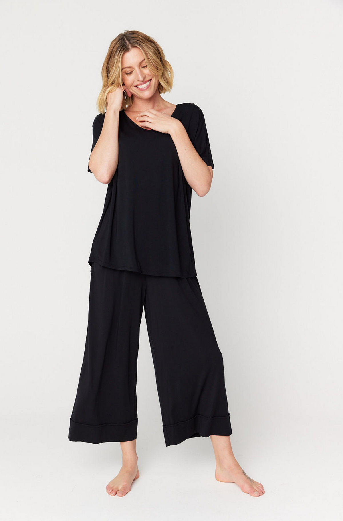 Culotte Resort Pant - Black