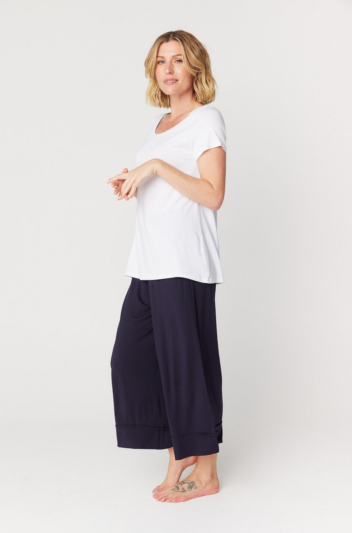 Culotte Resort Pant - French Navy