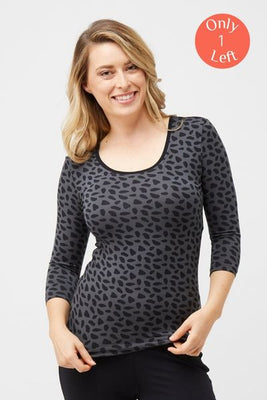 3/4 Sleeve Scoop - Safari Storm