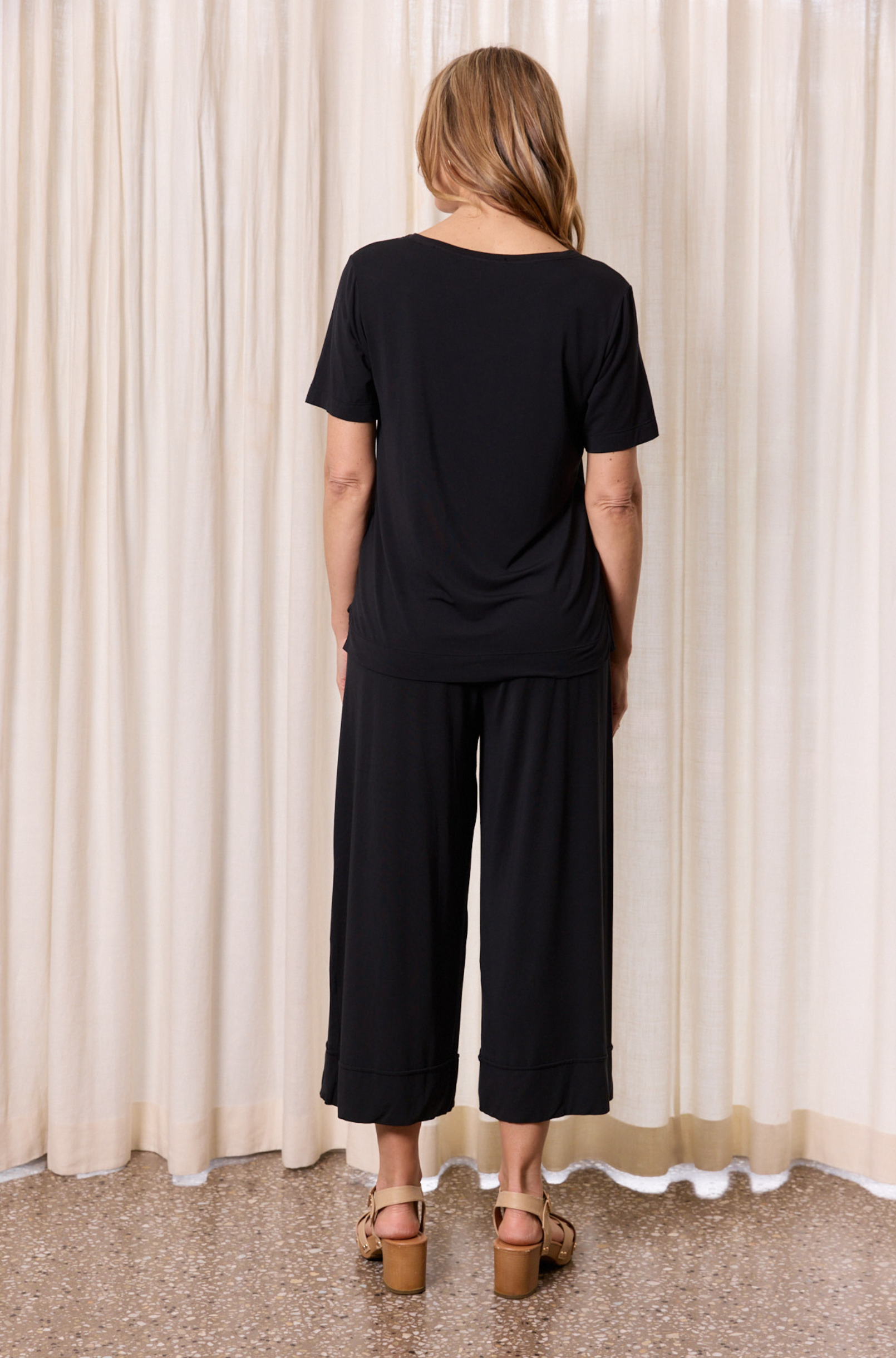 Culotte Resort Pant - Black