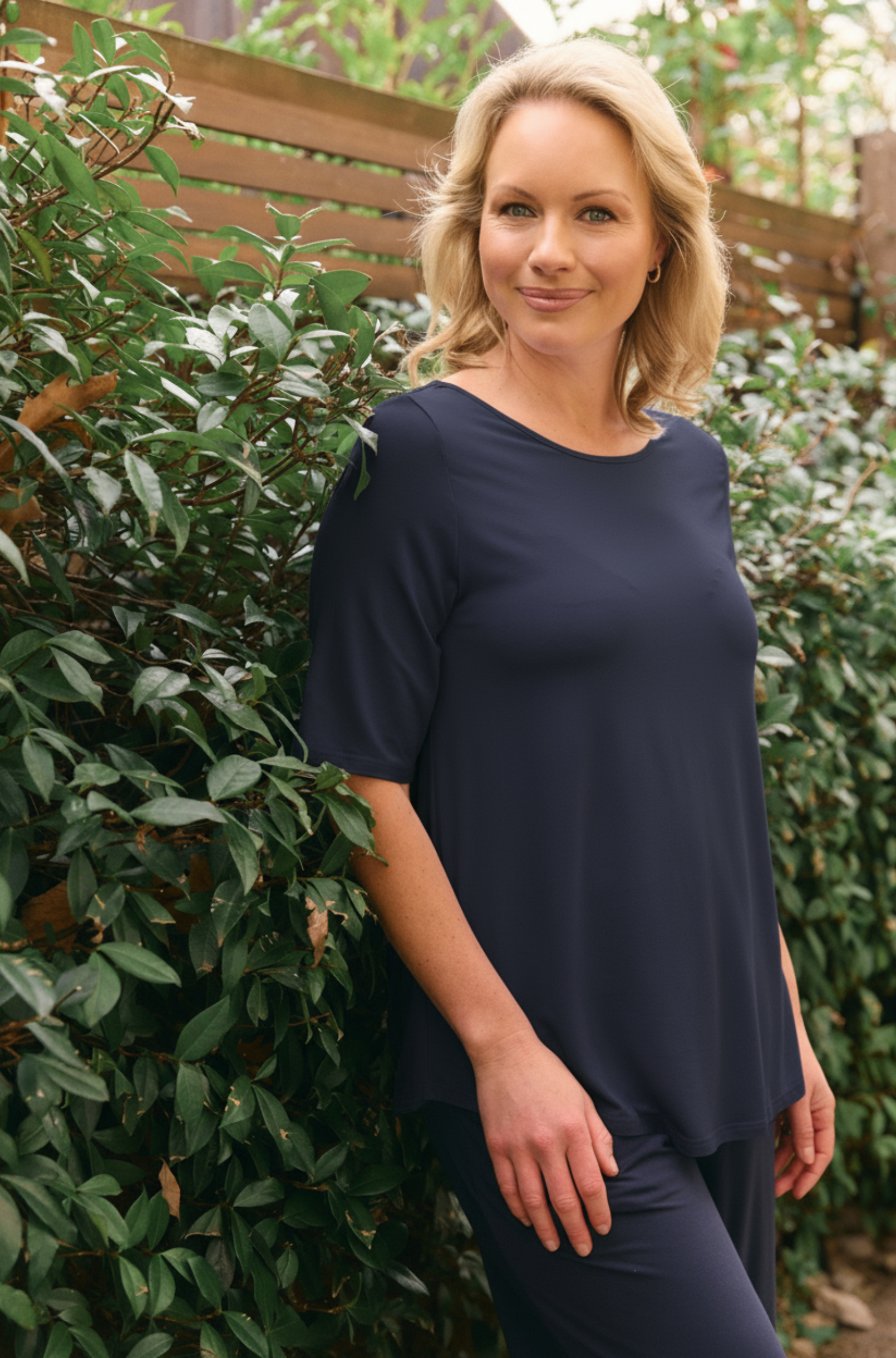 Elbow Swing Tee - French Navy