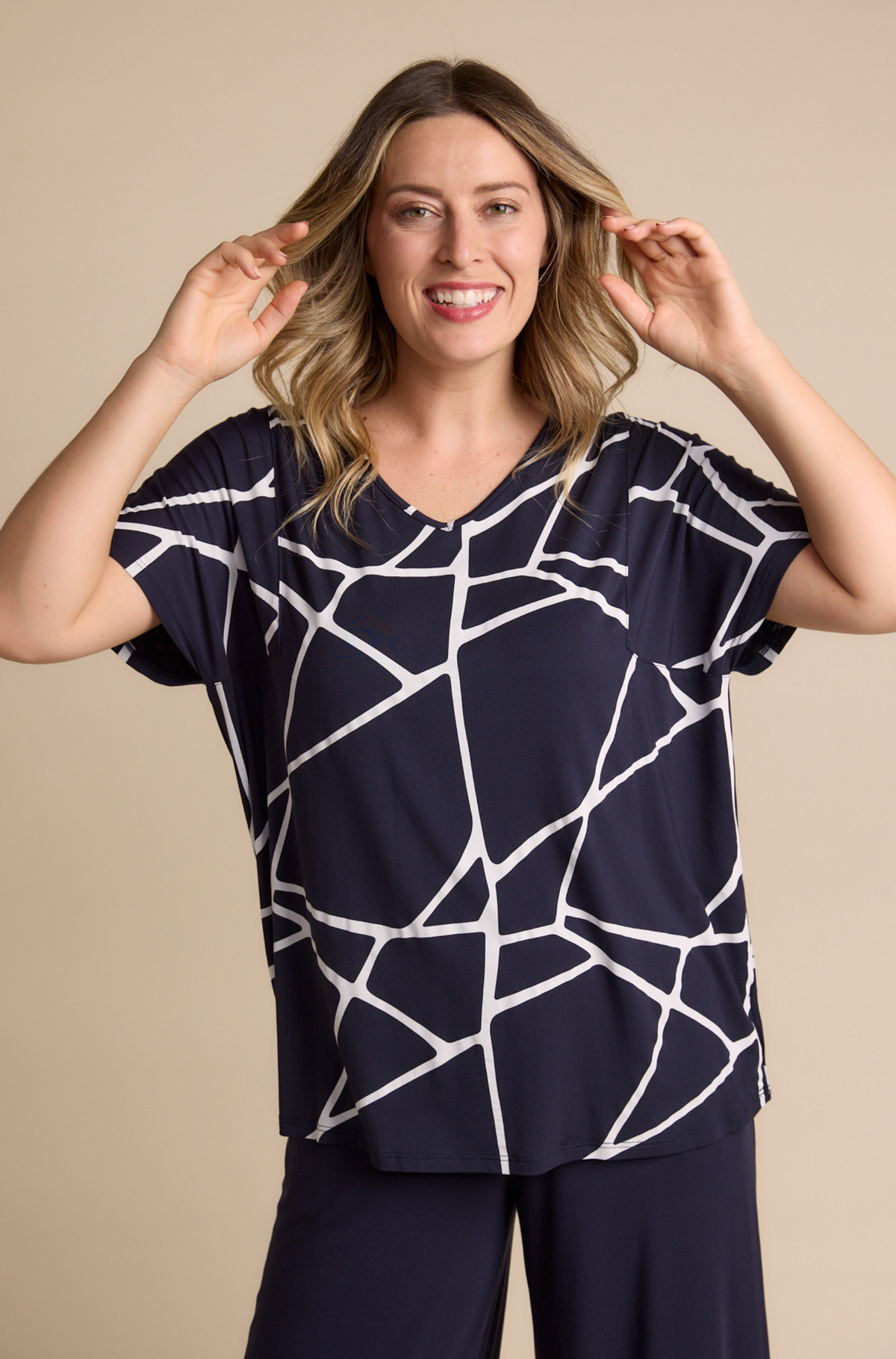 Ivy Swing Tee Sample - Marble