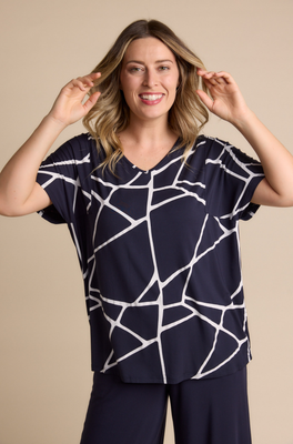 Ivy Swing Tee Sample - Marble