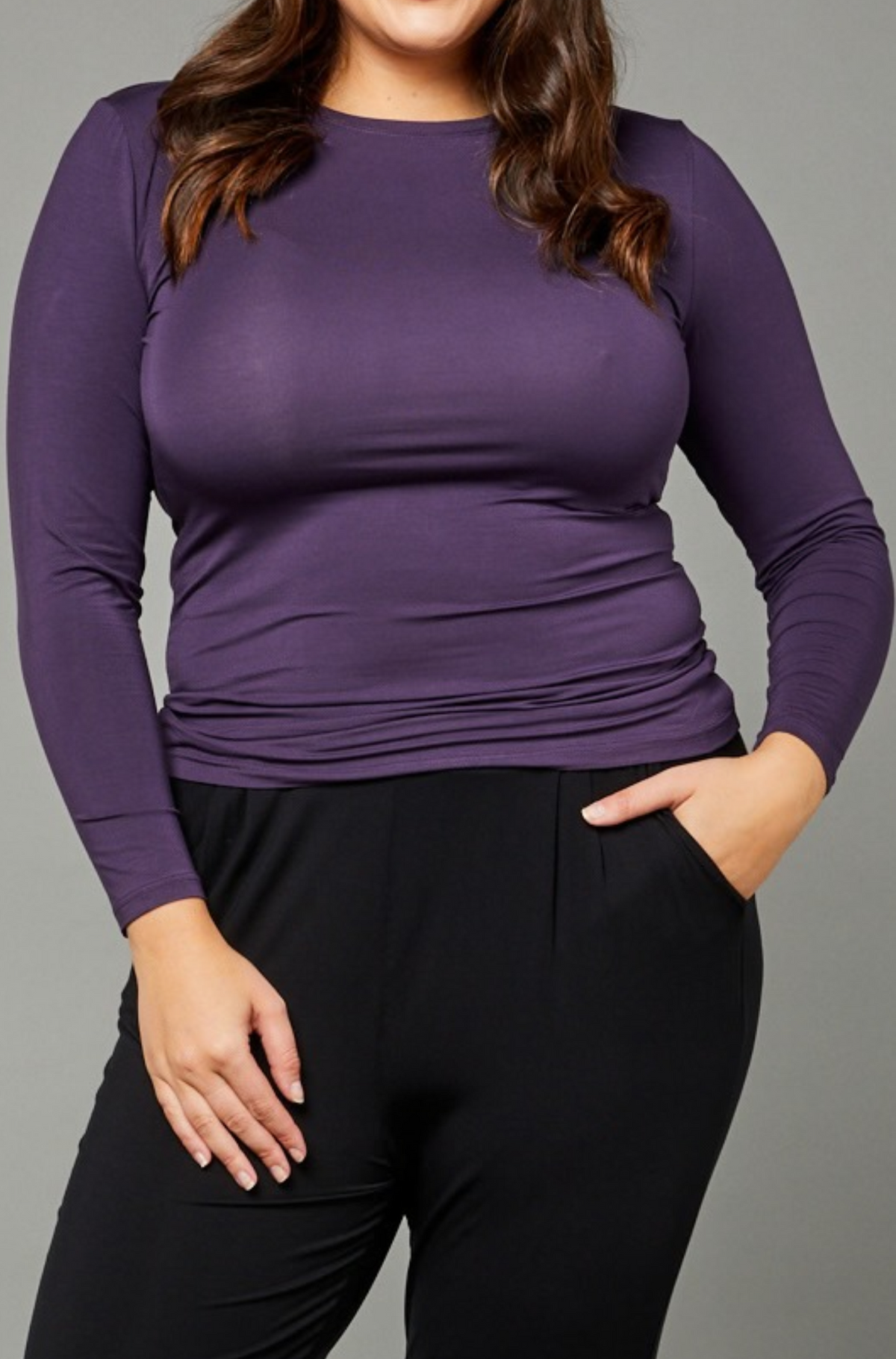 High Neck Long Sleeve Sample | Fig